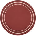 thumbnail image 5 of Nourison Essentials Indoor/Outdoor Brick/Ivory 6' x round Area Rug, (6 Round), 5 of 9