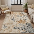 thumbnail image 1 of Abstract Area Rug x Modern Rugs for Living Room Neutral Machine Washable Rug Non Slip Carpet for Bedroom Office Living Room Dining Room Nursery Rug Grey &, 1 of 6