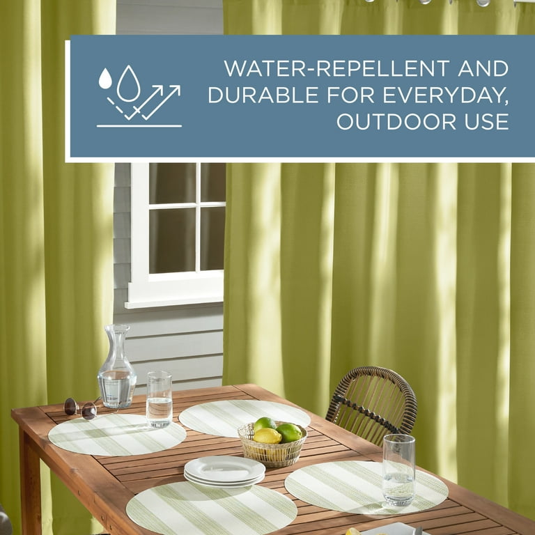 Exclusive Home Curtains Indoor/Outdoor Grommet Top Curtain Exclusive Home Curtains Indoor/Outdoor Grommet Top Curtain