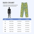 thumbnail image 4 of Kdxio Lemon Pattern Men's Pajama Pants, Elastic Waist with Drawstring and Pockets, Comfortable Loungewear-Medium, 4 of 6
