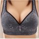 thumbnail image 2 of ICHUANYI Clearance Women Sexy Plus Size Flower Print Non-Steel Ring Non-Magnetic Buckle Underwear Bras(Black, M) Ichuanyi Ichuanyi, 2 of 3
