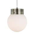 thumbnail image 2 of Woodbridge Lighting Tanner 1-light Metal LED Cluster Pendant in Brass/Opal Ball, 2 of 4