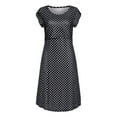 thumbnail image 2 of FRSASU Women Plus Size Clearance,Women'S Pregnant Baby Maternity Joint Polka Dot Printing Outwear Dress, 2 of 8