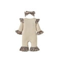 thumbnail image 6 of Dewadbow Baby Christmas Long Flared Sleeve O-neck Jumpsuit Bowknot Headband, 6 of 6