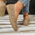 thumbnail image 5 of Wowcloth Women's Fashion Casual Solid Color Perforated Flats – Comfortable Slip-On Design with Breathable Upper for Spring, Ideal for Everyday Casual Wear, 5 of 9