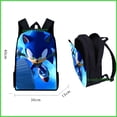 thumbnail image 4 of 3 Piezas Sonic mochila Mochila Escolar Anime sonic Hedgehog Bolsa De Mensajero Estuche De Lápices De Gran Capacidad 3D, 4 of 4