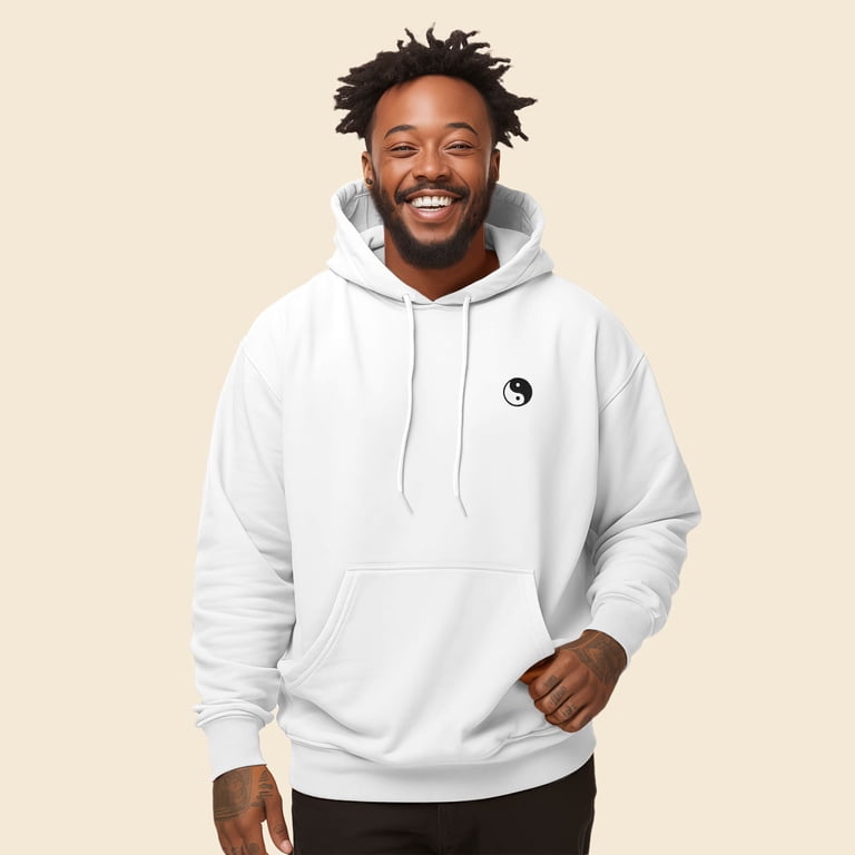 Dalix Yin Yang Embroidered Fleece Zip Hoodie Cold Fall Dalix Yin Yang Embroidered Fleece Zip Hoodie Cold Fall