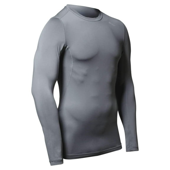 Champro Adult Lightning Long Sleeve Compression Shirt (2XL, GREY)