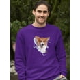 thumbnail image 2 of Cute Corgi Peeking Through Sweatshirt Men -Image by Shutterstock, Male Large, 2 of 4