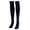 Navyblue, variant on D-GROEE 2 Pairs Knee High Solid Color Soccer Socks Unisex Sports Tube Socks Team Socks for Soccer, Basketball and Everyday Wear