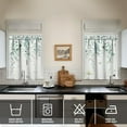 thumbnail image 5 of Sage Kitchen Curtain Valance 3 Piece Set, Sage Leaf Floral Kitchen Decor for Home Interior Decor, Farmhouse Kitchen Curtains and Valance Set Short Curtain Sink Window Decor 36 Inch, 5 of 6