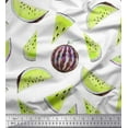 thumbnail image 1 of Soimoi Poly Georgette Fabric Watermelon Fruits Fabric Prints by Yard 42 Inch Wide, 1 of 3