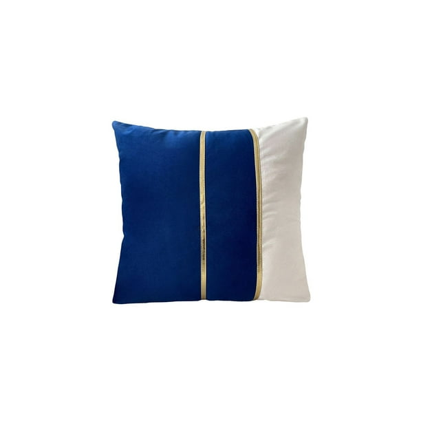 Advancent Funda de almohada para sofá y silla, funda de cojín con costuras, funda de almohada para oficina, dormitorio, hogar, sala de estar, Hotel, Decoración del hogar Azul oscuro Advancent HA078702-01
