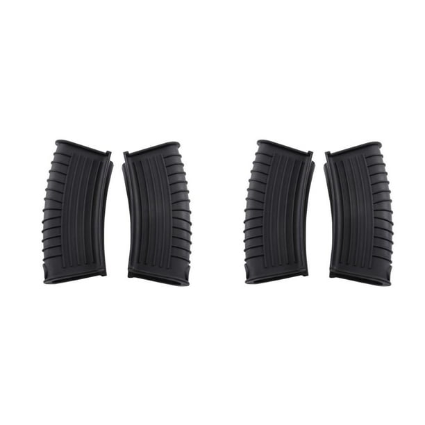 Funda de soporte para mango de olla Injueey 2 piezas antideslizante resistente al calor Negro Solo agujero