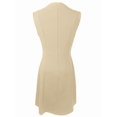 thumbnail image 5 of Women'S Formal Work Mini Dress Casual Summer Sleeveless Elegant Button Bussiness Office Outfits  S, 5 of 7