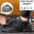 thumbnail image 2 of Lightweight Safety Trainers Mens Womens Steel Toe Cap Trainer, Breathable Comfortable Safety Shoes Puncture Proof Work Sneakers, 2 of 8