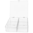 thumbnail image 5 of Soimiss Clear Acrylic Makeup Cotton Organizer with Lid for Cotton Pads and Lipstick Storage, 5 of 6