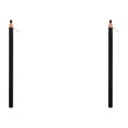 thumbnail image 4 of Qarigey Lápiz para cejas Líneas suaves Lápices de colores extraíbles Sombra de ojos Herramienta de pincel cosmético Control fácil Negro 2Conjunto, 4 of 6