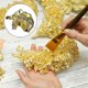 thumbnail image 3 of 200 PCS Gold Sheets Gold Foil for Art Gilding Flakes Multipurpose Gold Leaves Flakes Gold Flakes 8.5 X 8 cm, 3 of 5