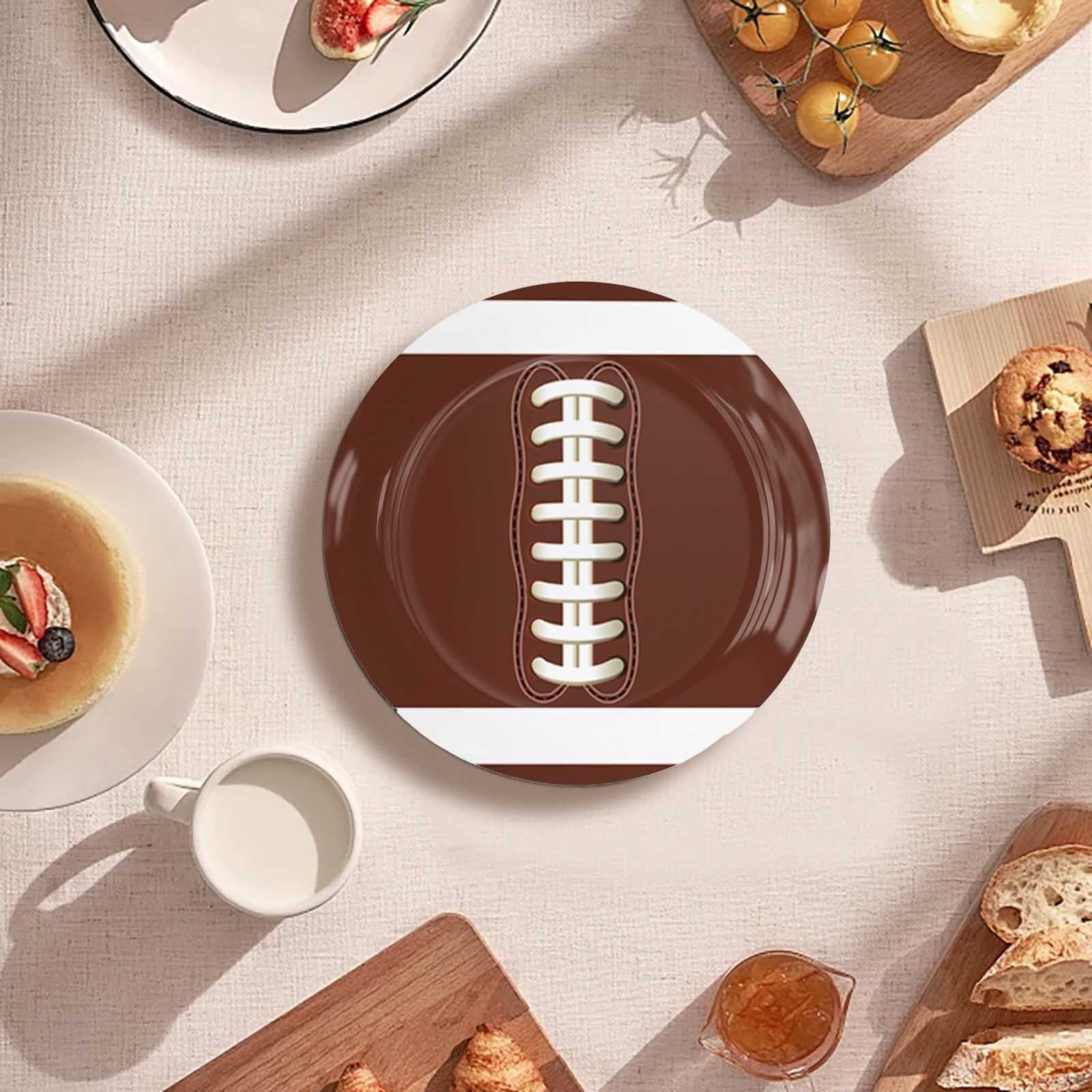 Ensemble De Vaisselle D'Anniversaire Pour Enfants Thème Football Plastique Durable Installation Facile