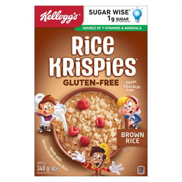 Kellogg's Rice Krispies Gluten Free Cereal, Whole Grain Brown Rice