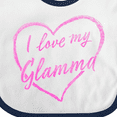 thumbnail image 4 of Inktastic I Love My Glamma in Pink Chalk Heart Boys or Girls Baby Bib, 4 of 4