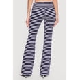 thumbnail image 4 of Women's Striped Fold Over Flare Pants, 4 of 4
