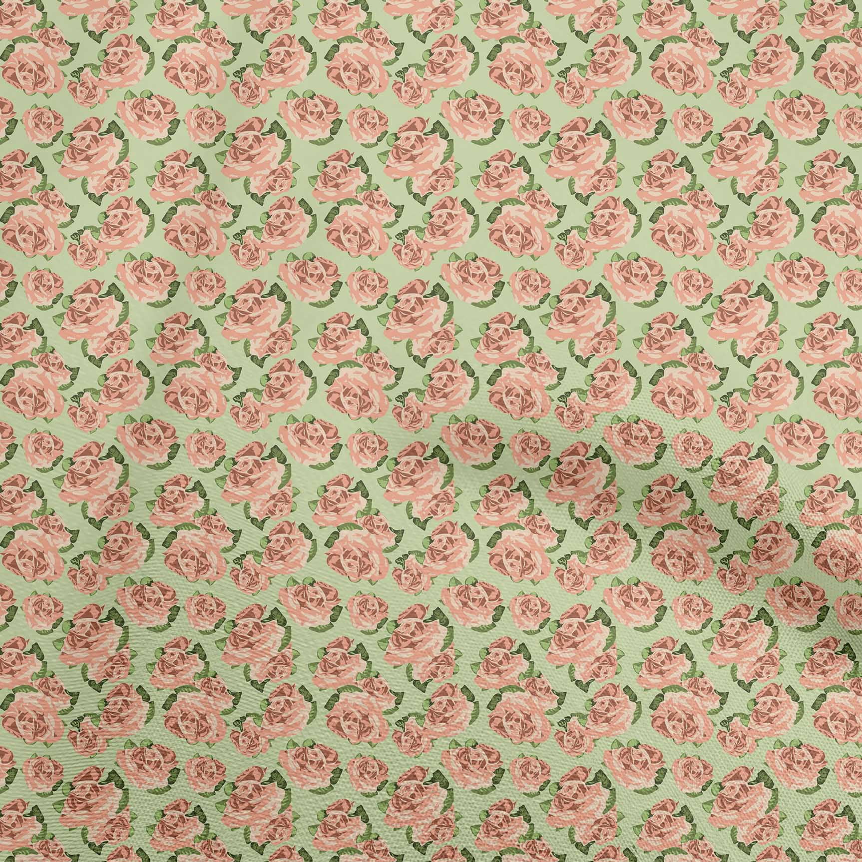 Peach Cotton Silk Fabric