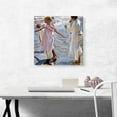 thumbnail image 2 of ARTCANVAS Time for a Bathe - Valencia 1909 Canvas Art Print by Joaquin Sorolla y Bastida - Size: 18" x 18" (1.50" Deep), 2 of 9