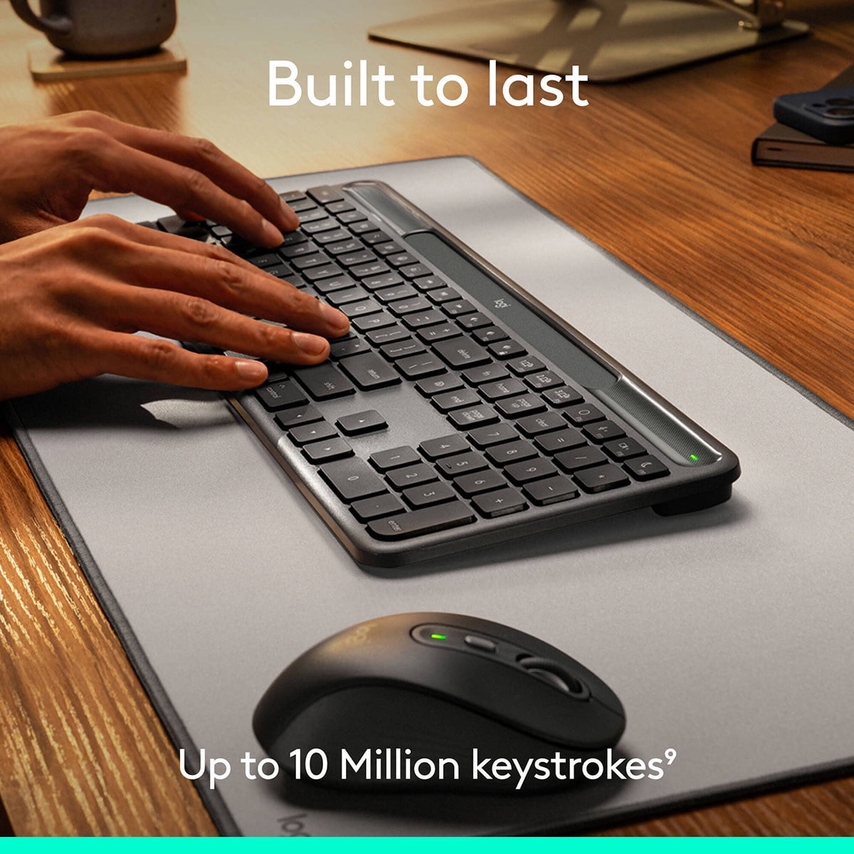 Logitech Signature Slim Solar+ K980 Wireless Keyboard for Mac, Graphite