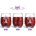 thumbnail image 2 of Happy 4th of July Patriotic Cavalier King Charles Spaniel Marching Band Uniform Balloons Fireworks 15oz Stemless Wine Glass Mug Dog Lover Gifts Wine Glasses Cup - 13009, 2 of 5
