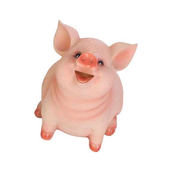 Lovely Pig Money Banks,Unbreakable Resin Piggy Banks,Animal Shape Money Box Coin Banks Home Decorations Coin Saving Box