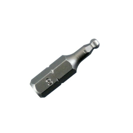 UPC: 0080497866228 | Best Way Tools 86622 Ball Hex 3 Mm S X 1 In. L Insert Bit Carbon Steel