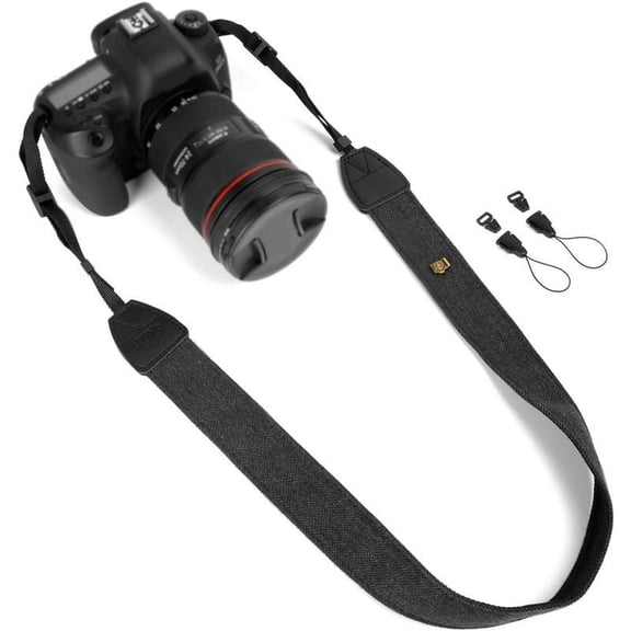 Camera Strap Canvas Neck Shoulder Strap with Quick Release Buckles for DSLR / SLR Camera Canvas Neck Strap