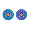 thumbnail image 1 of YLSHRF 1Pair Bike Handlebar Grips Bar Ends Screw Plugs Electroplate Colorful Bicycle Cycling Accessory Bike Bar Ends Plug, 1 of 8