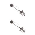thumbnail image 3 of Vogacara Mini House Ceiling Lamp Black Indoor Gift Home Light Battery Toys Operated Outdoor Chandeliers LED Decoration Fashionable Negro 2piezas, 3 of 6