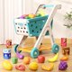 thumbnail image 2 of Set de carrito de compras para niños Jovow con comida simulada para niños, tamaño 3+, 2 of 7