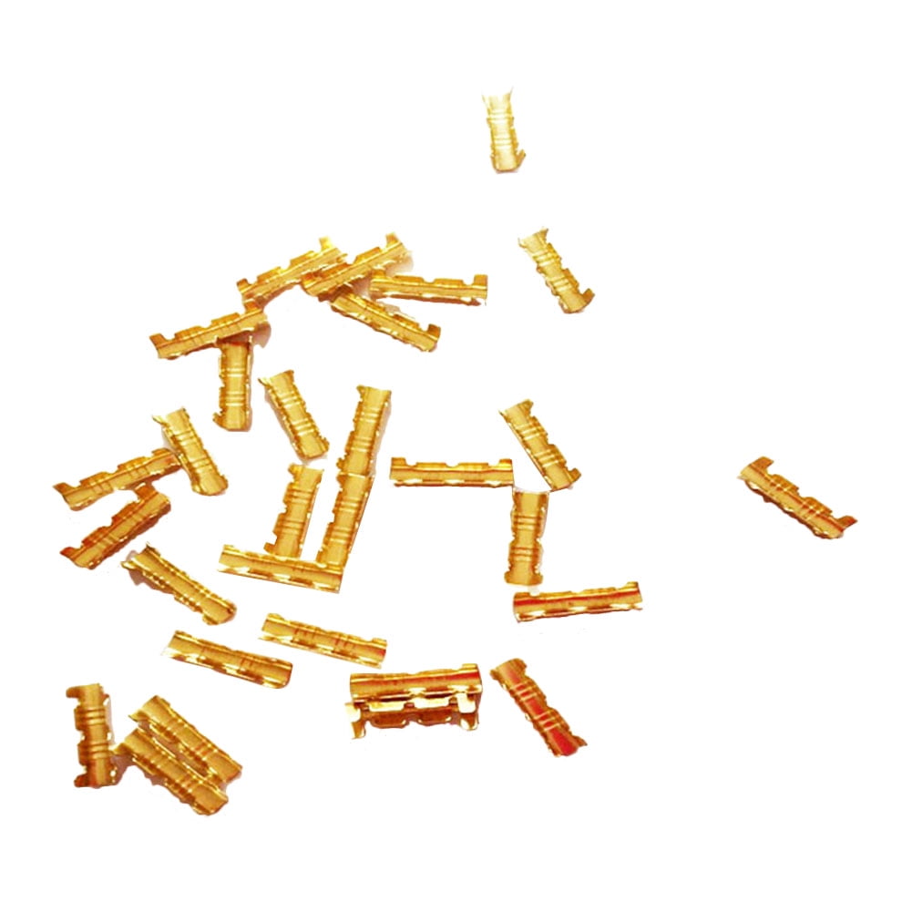100pcs U-shaped Wiring Copper Connection Terminal Docking Connector Line Pressing Button Quick Wiring Terminals 0.5-1.5mm Square