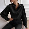 thumbnail image 5 of ylioge Blouses for Women Business Casual Fall, Womens Cardigan Solid Color Long Sleeve Crewneck Button Down Lightweight Tops Shirts Fall, 5 of 8