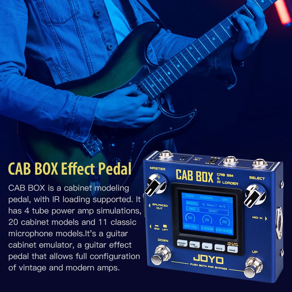 JOYO R-08 IR Loading & Cabinet Modeling Guitar Pedal Amp Simulator Multi Modes Pedal