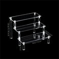 thumbnail image 3 of New Acrylic Transparent Figurine Display Shelf Stepped Design Sturdy Durable Clear for Small Items Models, 3 of 6