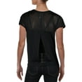 thumbnail image 2 of Splendid Womens Sheer V Neck T-Shirt Black L, 2 of 2