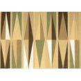 thumbnail image 1 of Ahgly Company Indoor Rectangle Abstract Brown Contemporary Area Rugs, 3' x 5', 1 of 4
