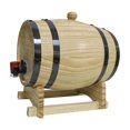 thumbnail image 3 of Barril de vino de roble 1L/1.5L/3L Madera Almacenamiento de cerveza Equipo Contenedor de almacenamiento Retro 1 litro, 3 of 9
