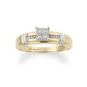 1/7 Carat Princess-Cut Diamond Engagement Ring