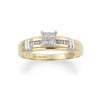 1/7 Carat Princess-Cut Diamond Engagement Ring