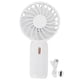 thumbnail image 1 of Ventilador portátil de mano con viento mejorado, recargable por USB para viajes, oficina, estudio (blanco), 1 of 10