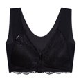 thumbnail image 2 of Naierhg Lady Bra Push Up Front Closure Lace Wide Shoulder Strap Support Breast Seamless Sweat Absorption Plus Size Women Sports Bra Inner Wear Clothes, 2 of 8