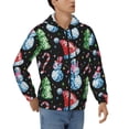 thumbnail image 4 of Zip Up Hoodies for Men - Disco Mirror Ball Snowman Long Sleeve Comfrt Men'S Fashion Hoodies & Sweatshirts, Jackets for Men Hoodies Pullover Clothing Clothes with Pouch, 4 of 5