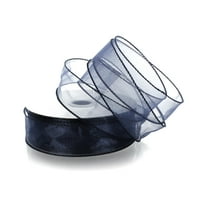 Ribbon Traditions 1.5" Wired Sheer Organza Ribbon
